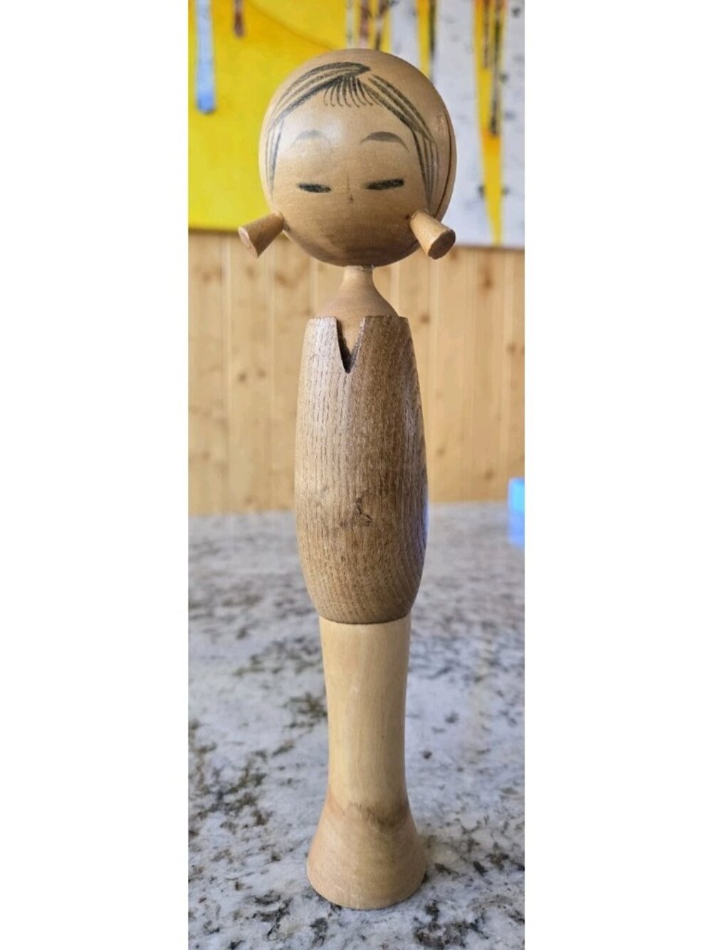 6" Vintage Japanese KOKESHI Doll – Hand-Painted